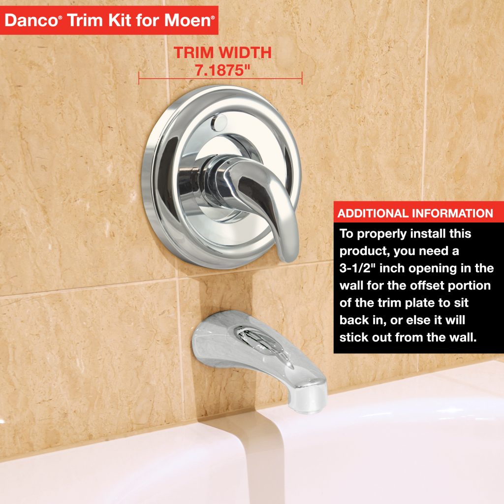 Tub/Shower Trim Kit for Moen in Brushed Nickel Danco