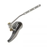 8 in. Universal Curved Toilet Handle in Chrome