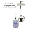 Universal Soap Dispenser with Curved Nozzle in Brushed Nickel