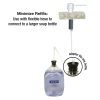 Universal Soap Dispenser with Straight Nozzle in White