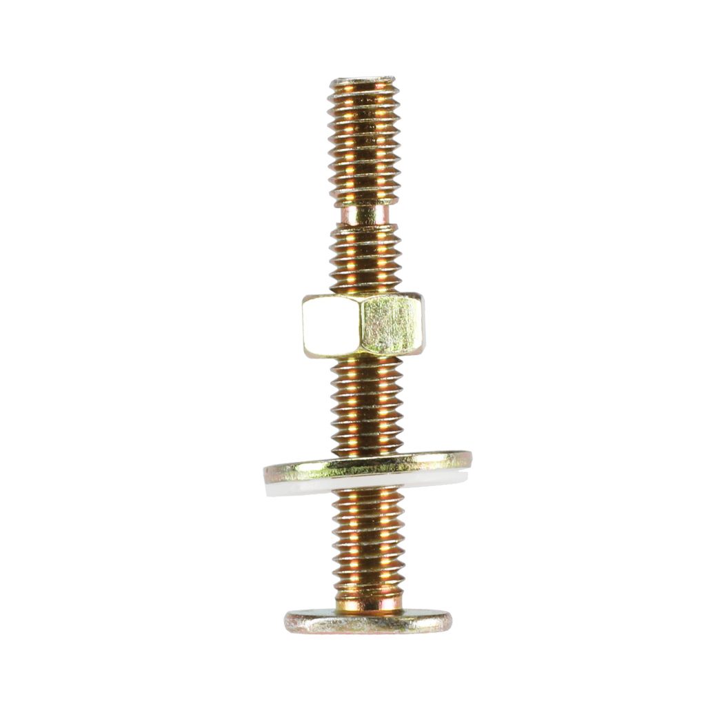 Danco 89055 Bowl-to-Floor Closet Bolts – 5/16" X 2-1/4", 2-Pack With Round Washers & Nuts