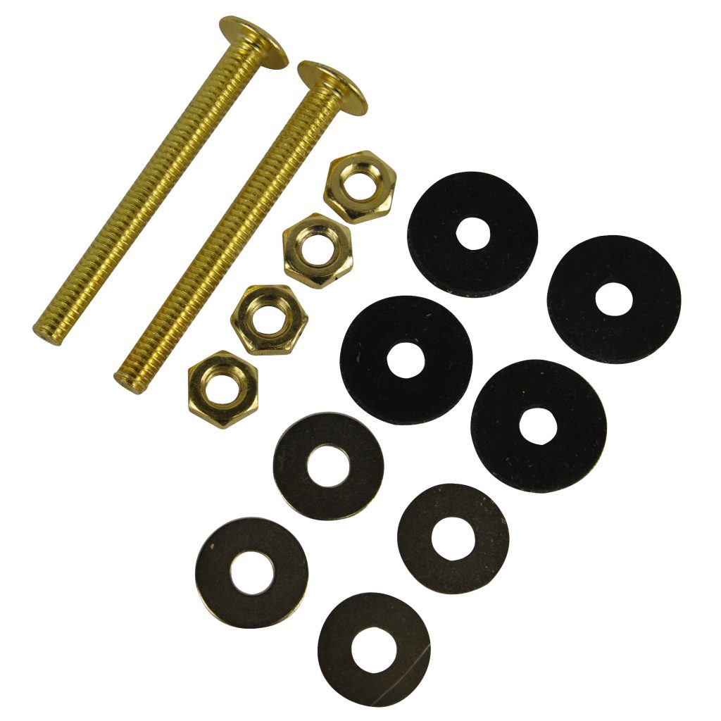 Toilet Bolt and Gasket Kit with Two 5/16 in. x 3 in. Bolt Sets Danco