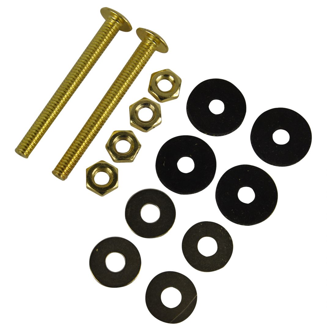 Toilet Bolt and Gasket Kit with Two 5/16 in. x 3 in. Bolt Sets Danco