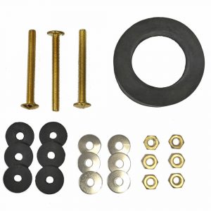 Toilet Bolt and Gasket Kit with Three 5/16 in. x 3 in. Bolt Sets