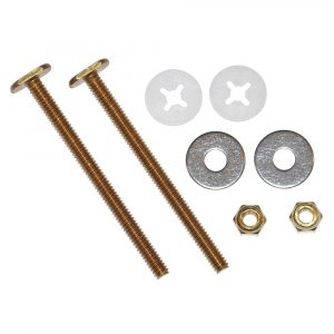 1/4 in. x 3-1/2 in. Brass Closet Bolt Kit