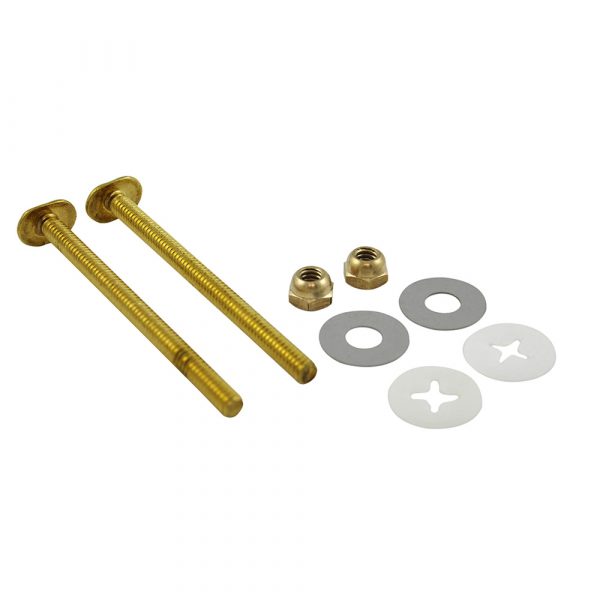 1/4 in. x 31/2 in. Brass Closet Bolt Kit Danco