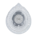 3rd image of Multi-Fit Teardrop Faucet Handle for Moen in Clear Acrylic