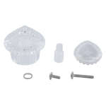 5th image of Multi-Fit Teardrop Faucet Handle for Moen in Clear Acrylic
