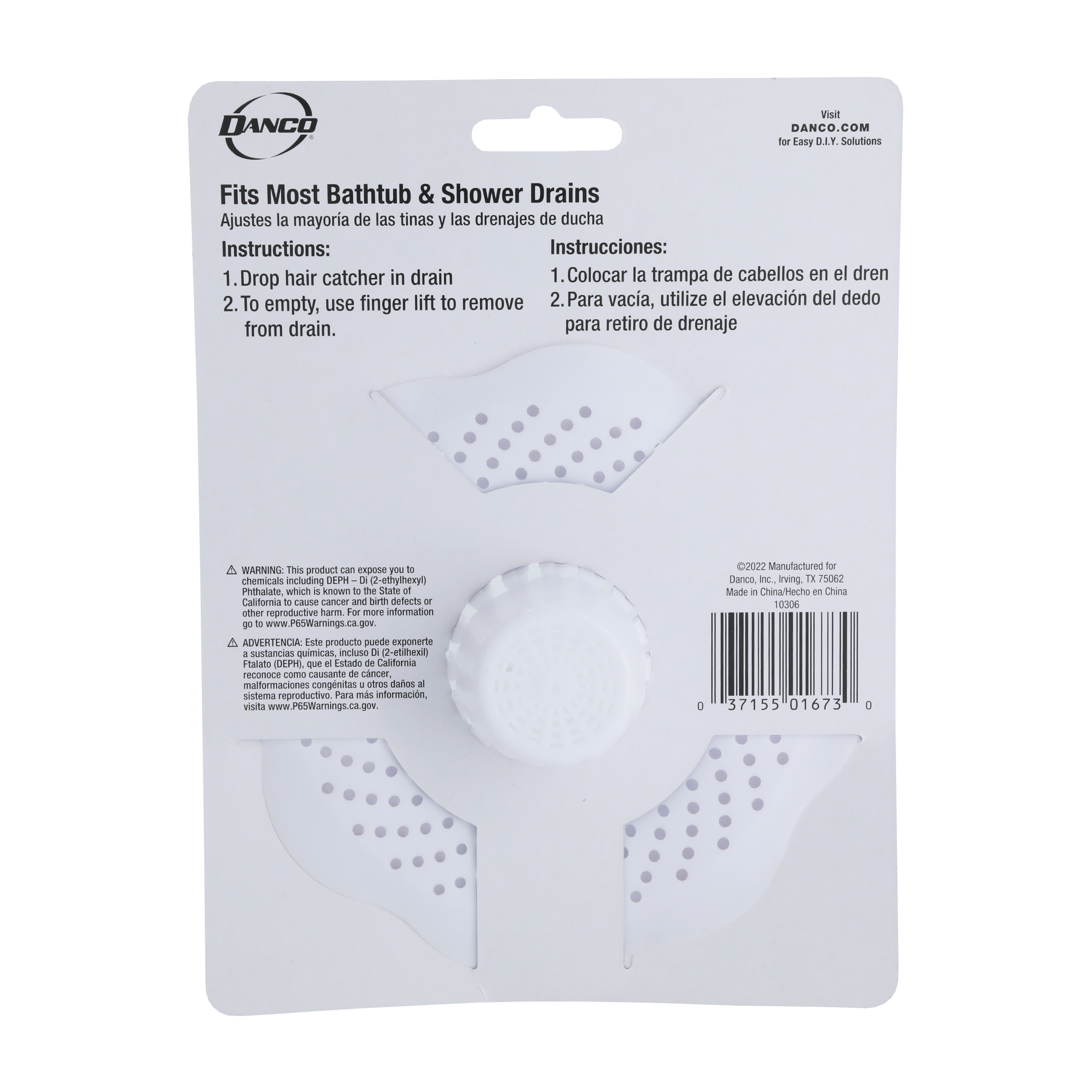 Danco Drain Hair Catcher White