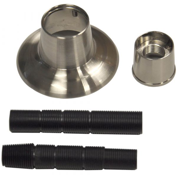 Universal Adjustable Tub/Shower Handle Flange in Brushed Nickel