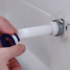 6 in. Decorative Tub Spout with Pull Up Diverter in Chrome
