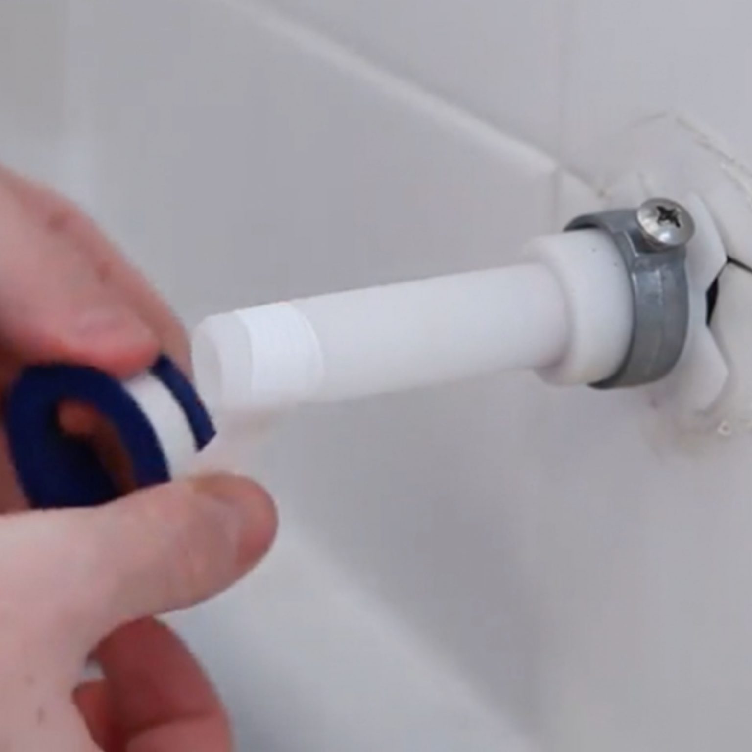 8 in. Decorative Tub Spout with Pull Down Diverter in Brushed Nickel