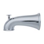 6 in. Decorative Tub Spout with Pull Up Diverter in Chrome