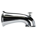 6 in. Decorative Tub Spout with Pull Up Diverter in Chrome