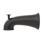 6 in. Decorative Tub Spout with Pull Up Diverter in Oil Rubbed Bronze