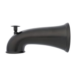 6 in. Decorative Tub Spout with Pull Up Diverter in Oil Rubbed Bronze