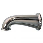 8 in. Decorative Tub Spout with Pull Down Diverter in Chrome