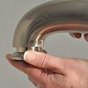 8 in. Decorative Tub Spout with Pull Down Diverter in Brushed Nickel