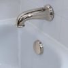 8 in. Decorative Tub Spout with Pull Down Diverter in Brushed Nickel