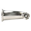 8 in. Decorative Tub Spout with Pull Down Diverter in Brushed Nickel