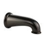3rd image of 8 in. Decorative Tub Spout with Pull Down Diverter in Oil Rubbed Bronze