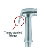 Transitional Side Spray with Guide in Brushed Nickel