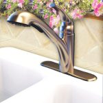 1st image of Kitchen Center Pullout Spray Head in Brushed Nickel