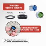 1.5 GPM Dual Thread Aerator in Chrome