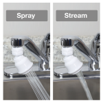 3rd image of 1.5 GPM Dual Thread Swivel Sprayrator in White