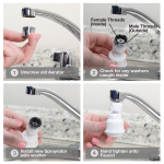 1st image of 1.5 GPM Dual Thread Swivel Sprayrator in White