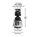 1.5 GPM Dual Thread Swivel Sprayrator in Chrome