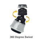 1.5 GPM Dual Thread Swivel Sprayrator in Chrome