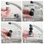 1.5 GPM Dual Thread Swivel Sprayrator in Chrome