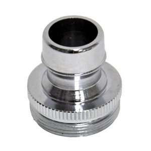 15/16 in.-27M or 55/64 in. 27F Chrome Small Male Dishwasher Aerator Adapter