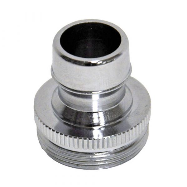 15/16 in.-27M or 55/64 in. 27F Chrome Small Male Dishwasher Aerator Adapter