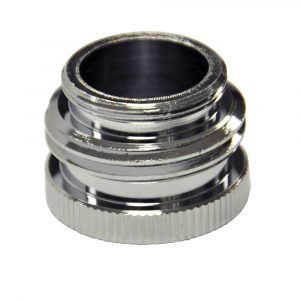 55/64 in.-27M / 3/4 in. GHTM x 55/64 in.-27F Chrome Garden Hose Aerator Adapter