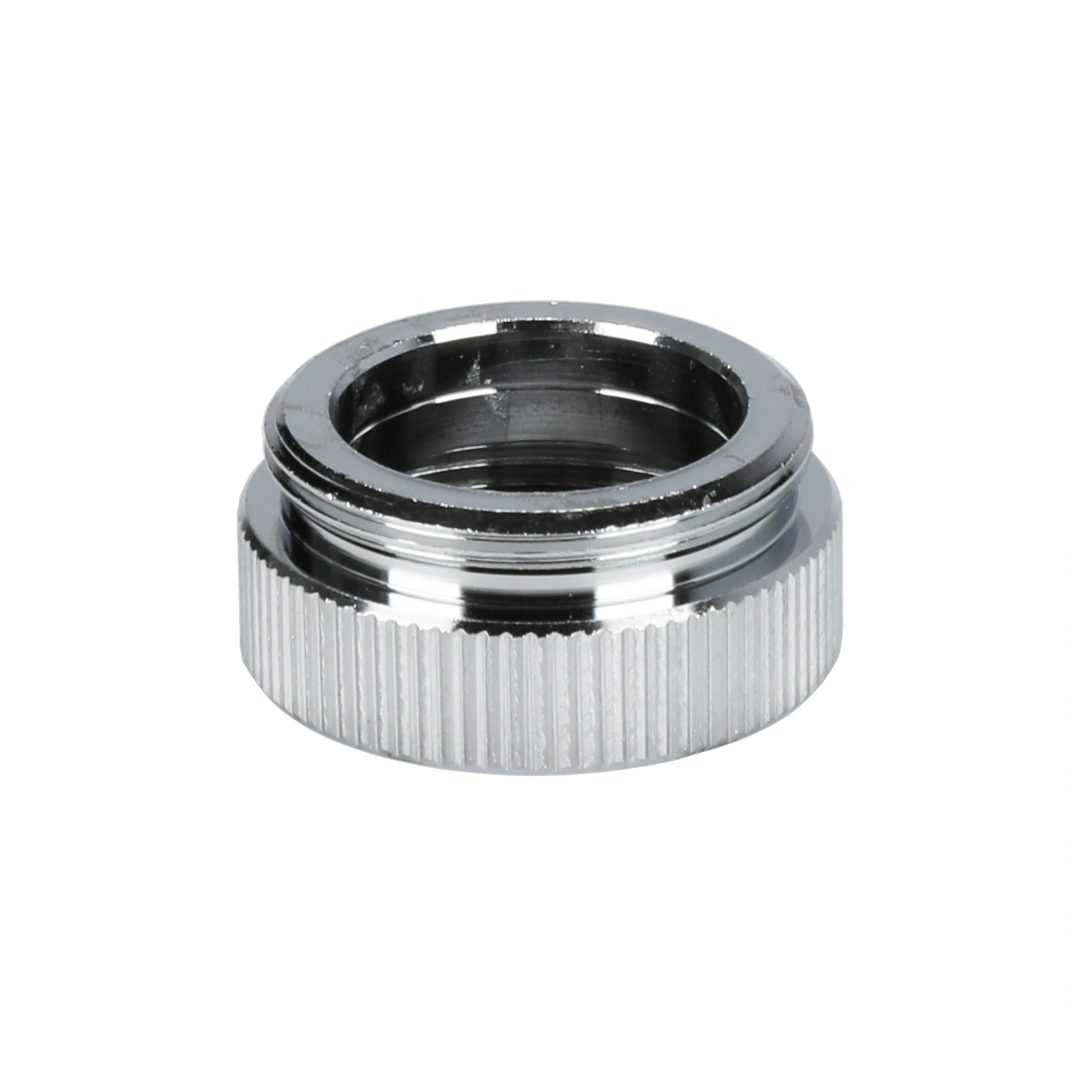 55/64 in.27M x 13/16 in.27F Chrome Female/Male Aerator Adapter Danco
