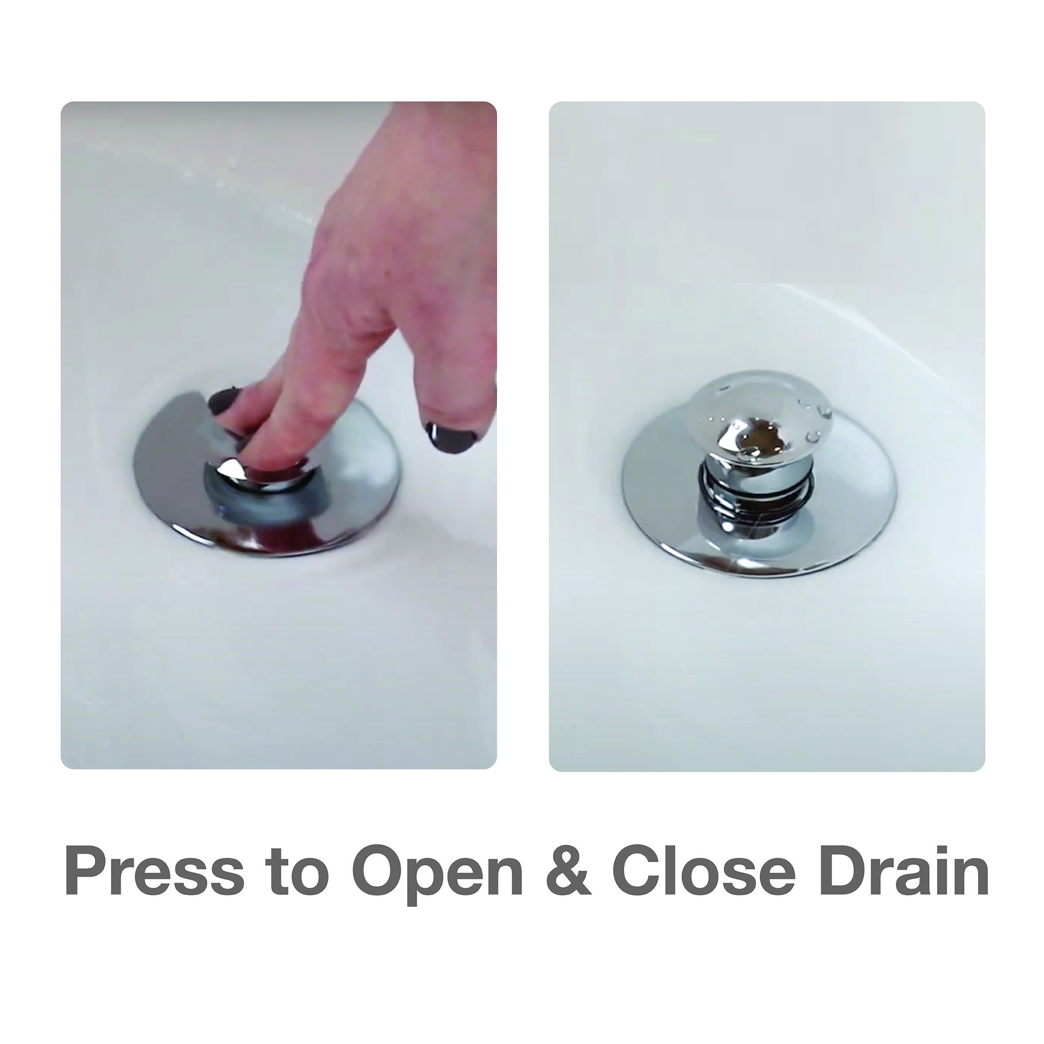Danco Lift and Turn Drain Stopper In Chrome