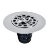 Hair Catcher Shower Drain Cover in Chrome