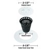 Hair Catcher Shower Drain Cover in White