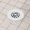 Hair Catcher Shower Drain Cover in White
