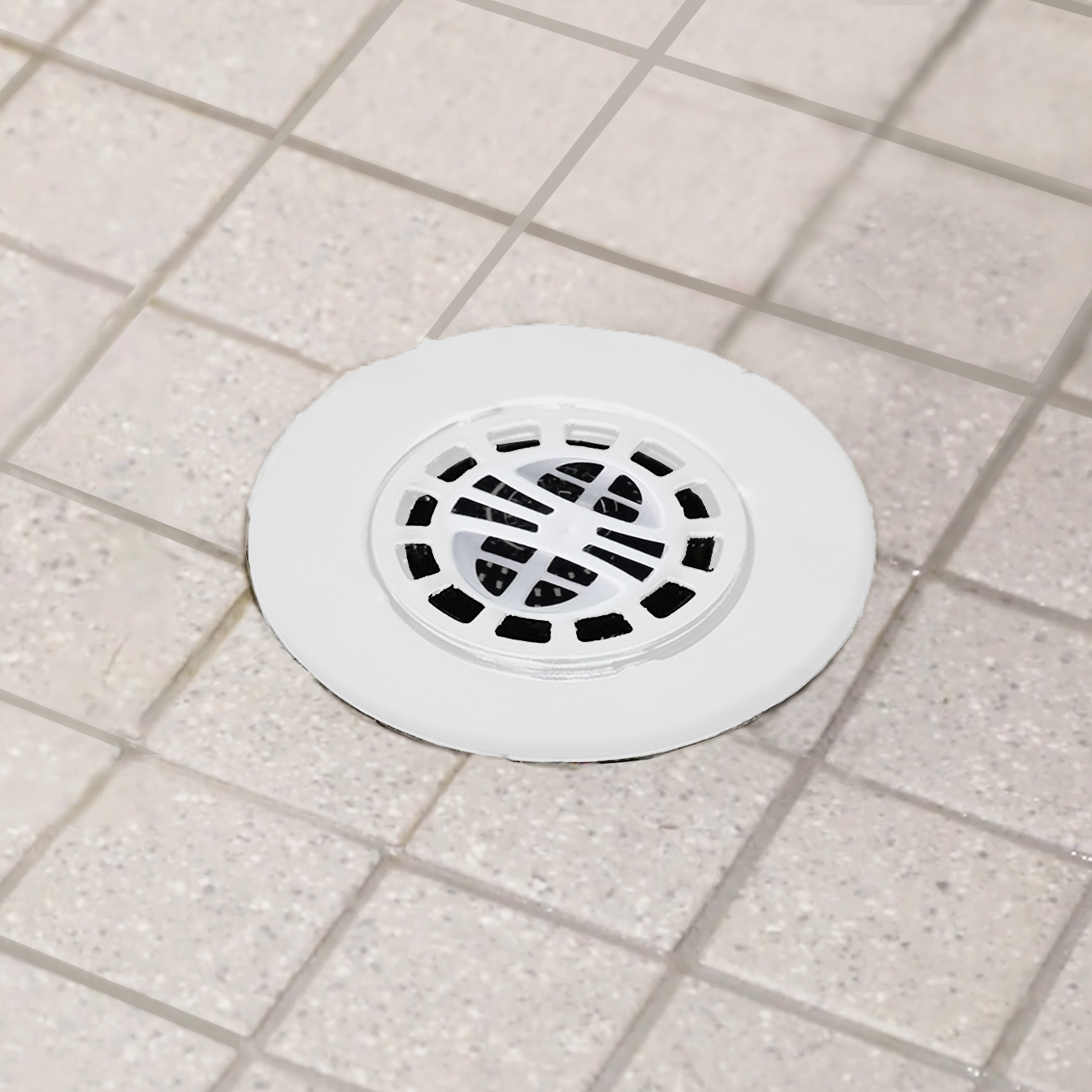 Hair Catcher for Shower Drain in Chrome with Extra Baskets