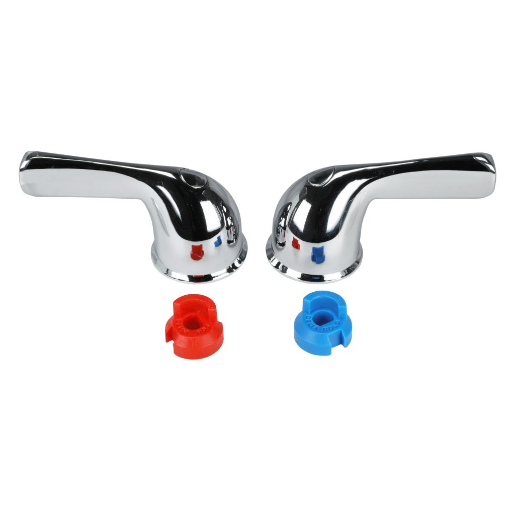 Lever Faucet Handles for Delta Lavatory in Chrome Danco