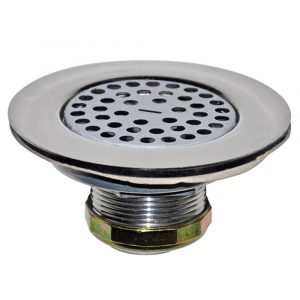 4 1/2" Mobile Home Flat Top Shower Drain Strainer in Chrome