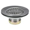 4 1/2" Mobile Home Flat Top Shower Drain Strainer in Chrome