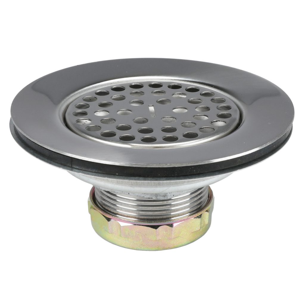 4 1/2" Mobile Home Flat Top Shower Drain Strainer in Chrome Danco