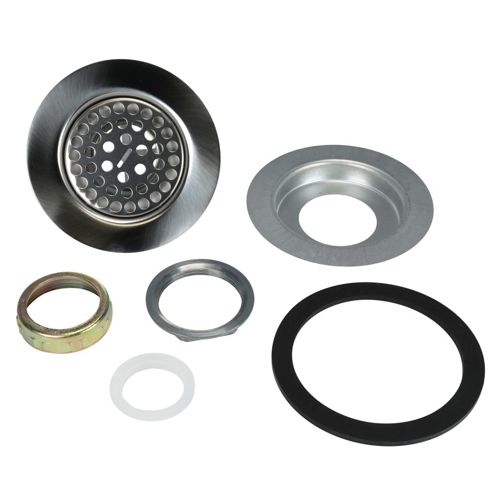 4 1/2" Mobile Home Flat Top Shower Drain Strainer in Chrome Danco