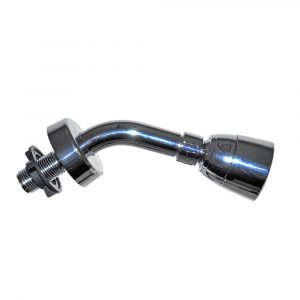 Mobile Home Shower Head with Arm and Flange in Chrome