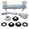 8 in. Mobile Home/RV Shower Faucet with Arm in Chrome