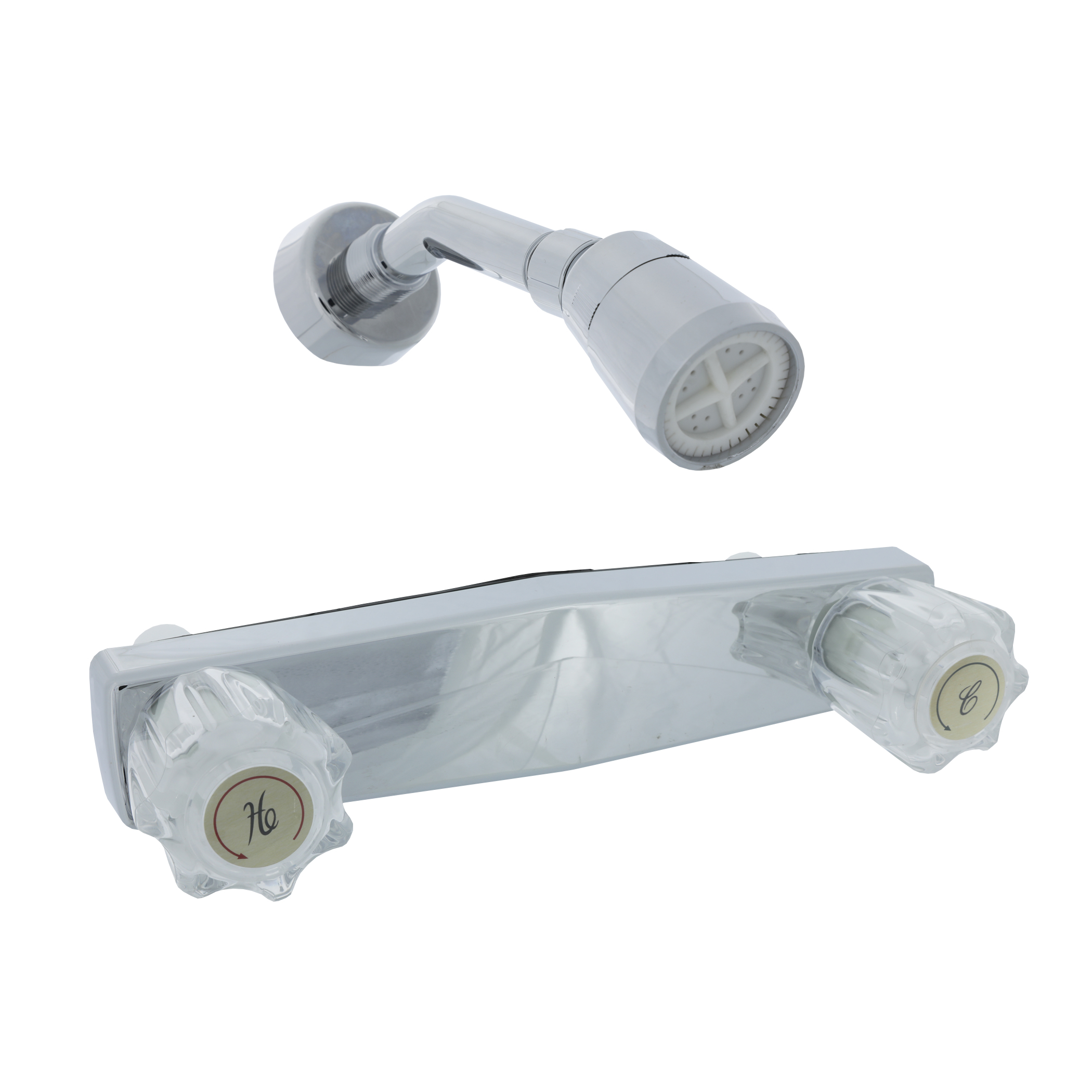 8" Mobile Home Trailer RV Chrome Finish Plastic Shower Faucet P-008PN NEW 